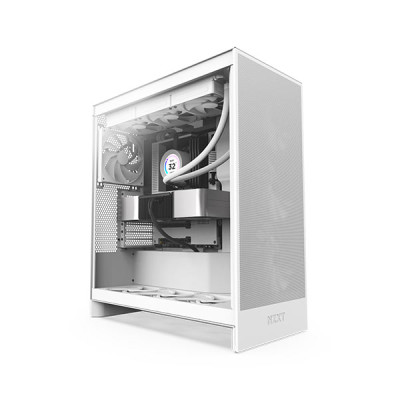 image of NZXT H7 Flow 2024 Edition Mid-Tower ATX Airflow Casing - White with Spec and Price in BDT