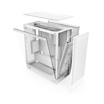image of NZXT H7 Flow RGB 2024 Edition Mid-Tower ATX Airflow Casing - White with Spec and Price in BDT