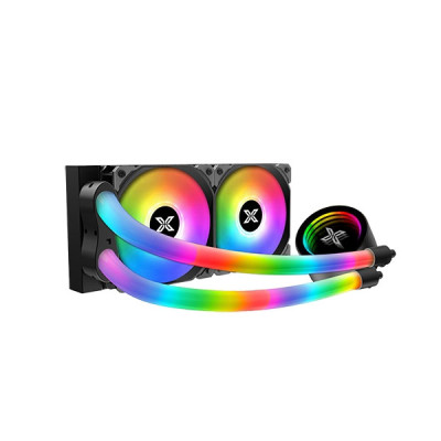 image of XIGMATEK Neon Aqua 240 (EN49578) ARGB Liquid Cooler with Spec and Price in BDT