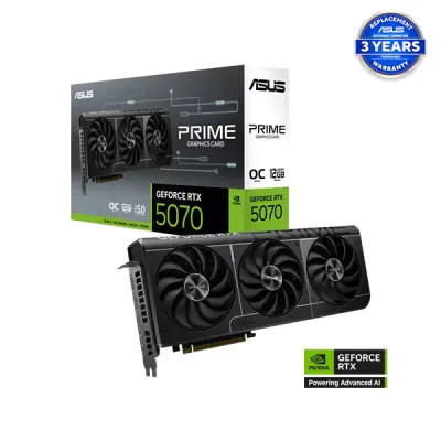 image of ASUS PRIME GeForce RTX 5070 12GB GDDR7 OC Edition Graphics Card with Spec and Price in BDT