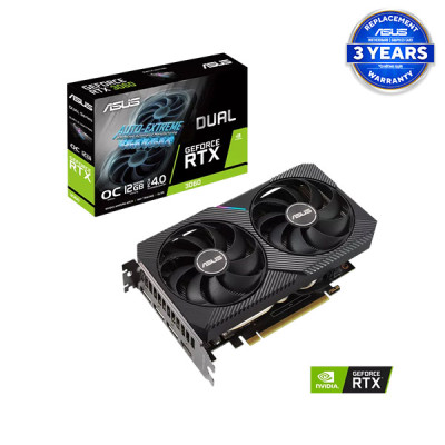 image of ASUS Dual GeForce RTX 3060 V2 OC Edition 12GB GDDR6 Graphics Card with Spec and Price in BDT