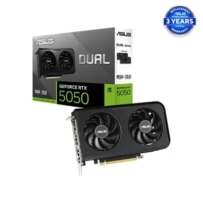 image of ASUS Dual GeForce RTX 5050 8GB GDDR6 Graphics Card with Spec and Price in BDT