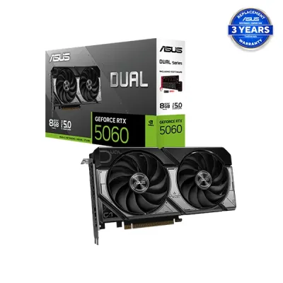 image of ASUS Dual GeForce RTX 5060 8GB GDDR7 Graphics Card with Spec and Price in BDT
