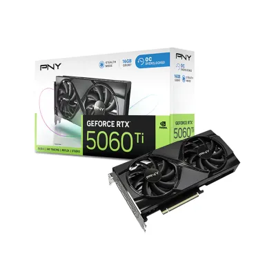 image of PNY GeForce RTX 5060 Ti 16GB GDDR7 Overclocked Dual Fan Graphics Card with Spec and Price in BDT