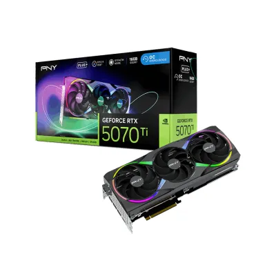 image of PNY GeForce RTX 5070 Ti 16GB GDDR7 EPIC-X RGB Overclocked Triple Fan Plus Graphics Card with Spec and Price in BDT