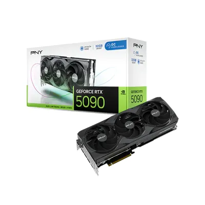 image of PNY GeForce RTX 5090 32GB GDDR7 Overclocked Triple Fan Graphics Card with Spec and Price in BDT