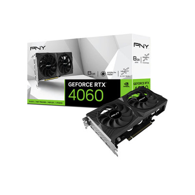 image of PNY GeForce RTX 4060 8GB GDDR6 VERTO Dual Fan Graphics Card with Spec and Price in BDT