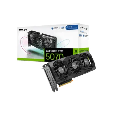 image of PNY GeForce RTX 5070 12GB GDDR7 Overclocked Triple Fan Graphics Card with Spec and Price in BDT
