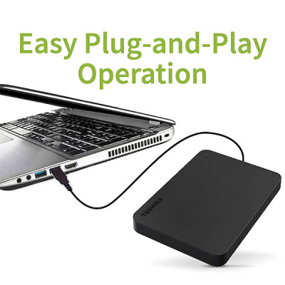 image of TOSHIBA HDTB520AK3AA 2TB CANVIO BASICS USB 3.2 BLACK EXTERNAL HDD with Spec and Price in BDT