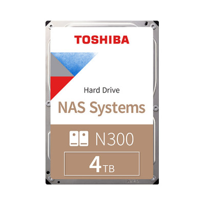 image of TOSHIBA N300 4TB 3.5 Inch 7200RPM SATA NAS Hard Drive #HDWG440AZSTA with Spec and Price in BDT