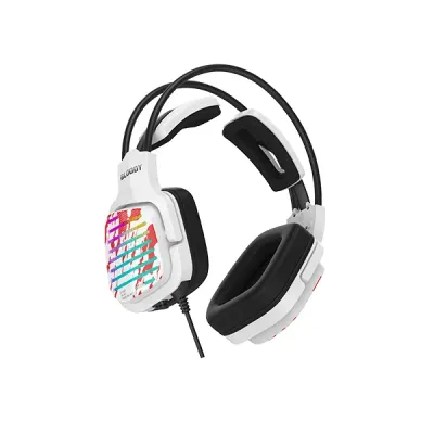 image of A4tech Bloody G565 RGB Backlight USB Gaming Headphone - White with Spec and Price in BDT