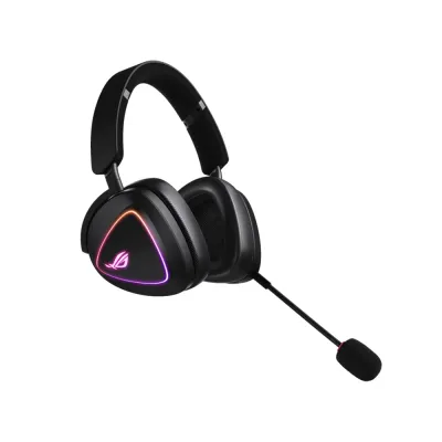image of ASUS ROG Delta II Tri-Mode Wireless Gaming Headphone - Black with Spec and Price in BDT