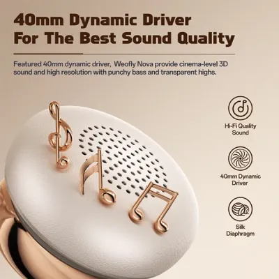 image of Weofly Nova ANC Bluetooth 5.4 Wireless Headphone with Spec and Price in BDT