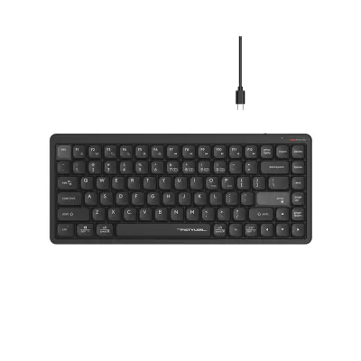 image of A4tech Fstyler FBX53C Dual-Mode (Bluetooth & 2.4G Wireless) Scissor Switch Wireless Keyboard - Black (Only English Layout) with Spec and Price in BDT
