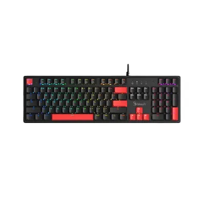 image of A4Tech Bloody S520N Fire Black BLMS Brown Switch RGB Mechanical Gaming Keyboard with Spec and Price in BDT