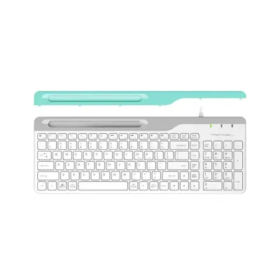 image of A4TECH FK25 Fstyler 2-Section Compact Keyboard - White with Spec and Price in BDT
