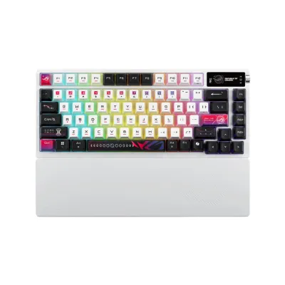 image of ASUS ROG Azoth X NX Mechanical Switch (Snow V2) Hot-Swappable 75% Custom Gaming Keyboard with Spec and Price in BDT