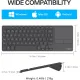 Rapoo E900T Portable Wireless Keyboard with Touchpad - Black
