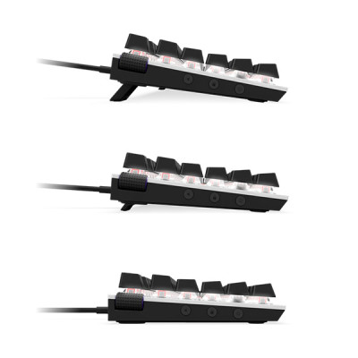 image of NZXT Function (KB-1FSUS-WR) Red Switch Mechanical Keyboard - White with Spec and Price in BDT