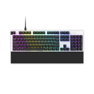 image of NZXT Function (KB-1FSUS-WR) Red Switch Mechanical Keyboard - White with Spec and Price in BDT
