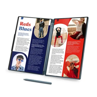 image of Lenovo Yoga Book 9i 14IAH10 (83KJ002WLK) Core Ultra 9 285H 32GB RAM 1TB SSD 14.0-inch 2.8K Dual OLED Display AI Laptop with Spec and Price in BDT