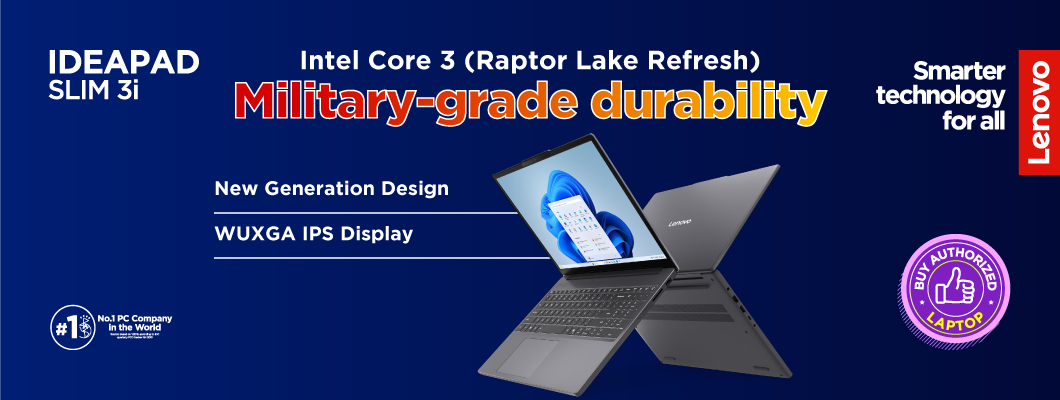 স্মার্ট পারফরম্যান্স এখন বাজেটে –লেনোভো স্লিম ৩আই আপনার জন্য
