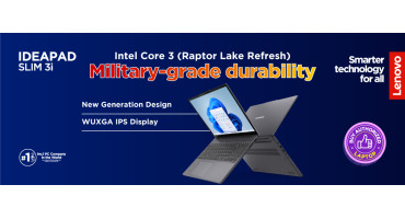 স্মার্ট পারফরম্যান্স এখন বাজেটে –লেনোভো স্লিম ৩আই আপনার জন্য