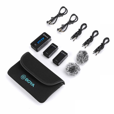 image of Boya BY-XM6-S2 Mini Ultracompact 2.4GHz Dual-Channel Wireless Microphone System with Spec and Price in BDT