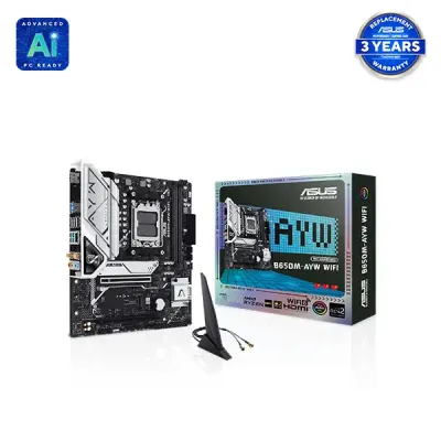 image of ASUS B650M-AYW WIFI AMD Ryzen AM5 Micro-ATX Motherboard with Spec and Price in BDT