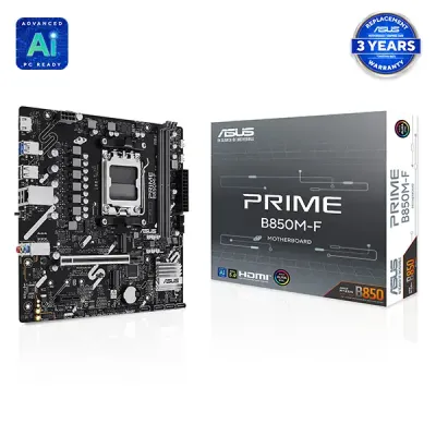 image of ASUS PRIME B850M-F AMD AM5 mATX Motherboard with Spec and Price in BDT