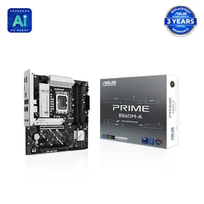 image of ASUS PRIME B860M-A Intel LGA1851 mATX Motherboard with Spec and Price in BDT