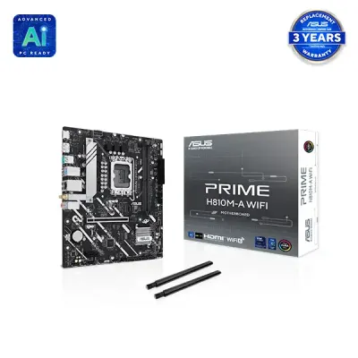 image of ASUS PRIME H810M-A WIFI Intel LGA1851 mATX Motherboard with Spec and Price in BDT