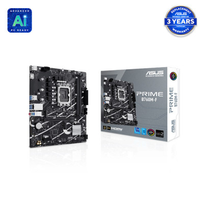 image of ASUS PRIME B760M-F LGA1700 Micro-ATX Motherboard with Spec and Price in BDT