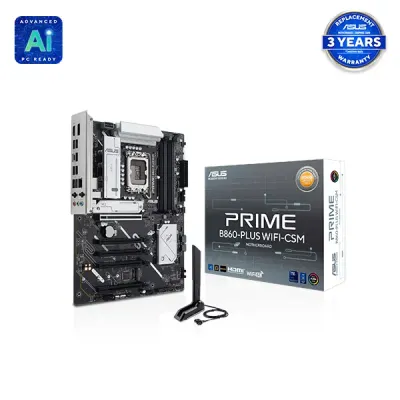 image of ASUS Prime B860-PLUS WIFI-CSM Intel LGA1851 ATX Motherboard with Spec and Price in BDT
