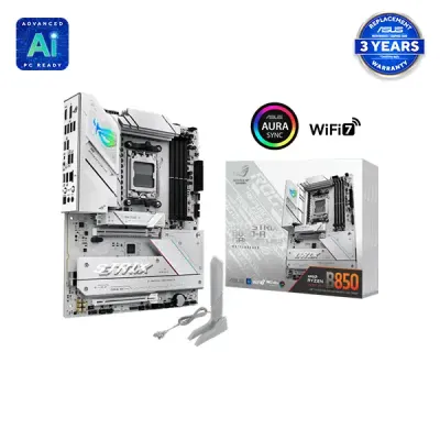 image of ASUS ROG STRIX B850-A GAMING WIFI AMD Ryzen AM5 ATX Gaming Motherboard with Spec and Price in BDT