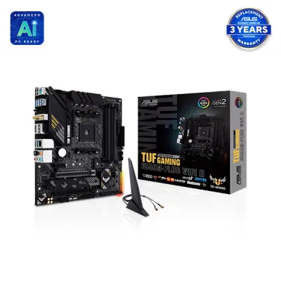 image of ASUS TUF GAMING B550M-PLUS WIFI II Ryzen AM4 mATX Gaming Motherboard with Spec and Price in BDT