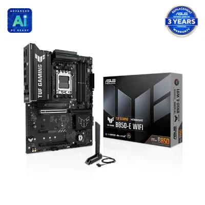 image of ASUS TUF GAMING B850-E WIFI AM5 ATX Gaming Motherboard with Spec and Price in BDT