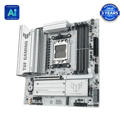 image of ASUS TUF GAMING B850M-PLUS WIFI7 W AMD Ryzen AM5 mATX Gaming Motherboard with Spec and Price in BDT