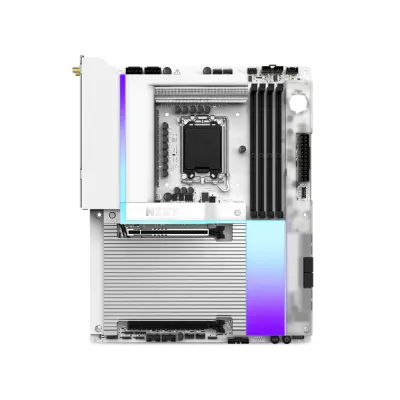 image of NZXT N9 Z890 Intel LGA1851 Wi-Fi 7 ATX Gaming Motherboard - White with Spec and Price in BDT