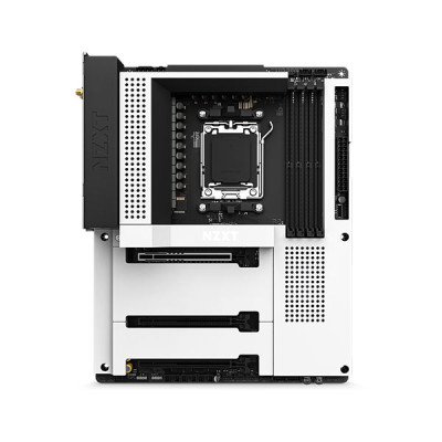 image of NZXT N7 B650E AM5 ATX Gaming Motherboard - White with Spec and Price in BDT
