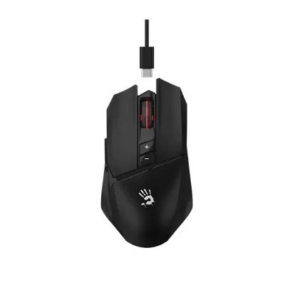 image of A4Tech Bloody R36 Ultra Stone Black Dual Mode Wireless + USB Type-C Gaming Mouse with Spec and Price in BDT