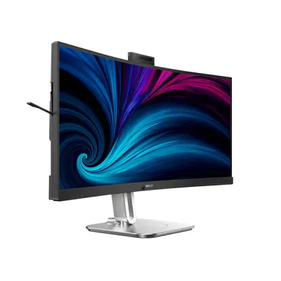 image of PHILIPS 34B2U6603CH 34-inch 120Hz UltraWide QHD Curved Business Monitor with Thunderbolt 4, Pop-up Webcam, Smart KVM with Spec and Price in BDT