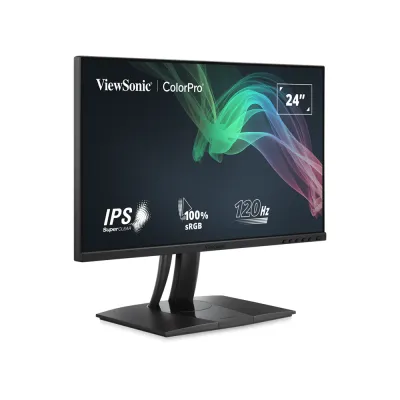 image of ViewSonic ColorPro VP2456A 24-inch 120Hz Full HD Pantone Validated 100% sRGB & Factory Calibrated Monitor with 90W USB-C with Spec and Price in BDT