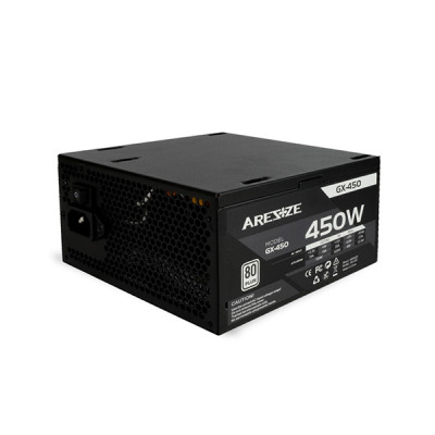 image of Aresze GX-450 450 Watt 80Plus Standard Power Supply with Spec and Price in BDT