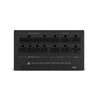image of NZXT C1000 1000 Watt 80 Plus Gold ATX 3.1 Full Modular Power Supply - Black with Spec and Price in BDT