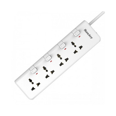 image of Huntkey PZA 402 4-Ports Power Strip with Spec and Price in BDT