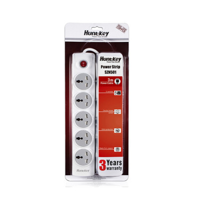 image of Huntkey SZN 501 3 Pin Power Strip with Spec and Price in BDT
