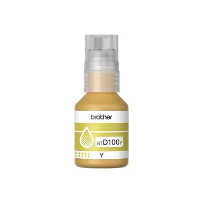 image of Brother BTD100Y Yellow Ink Bottle with Spec and Price in BDT
