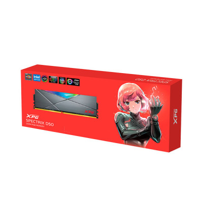 image of Adata D50 16GB DDR4 3200 MHz Gaming RAM - Gray/White with Spec and Price in BDT