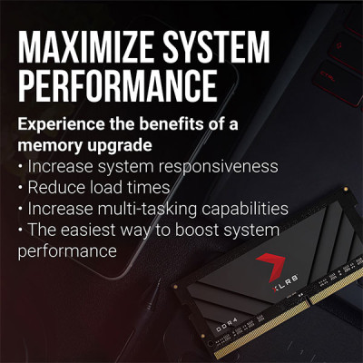 image of PNY XLR8 Gaming 16GB DDR4 3200MHz Laptop RAM with Spec and Price in BDT